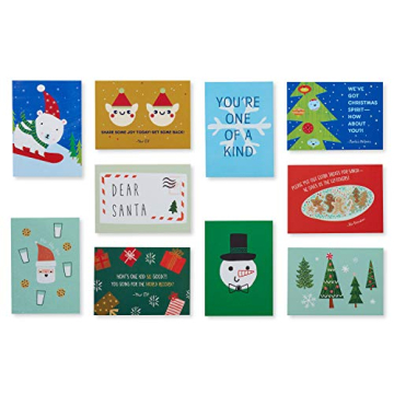 Mini Christmas Cards for Kids Lunch Boxes (40-Count) - American Greetings