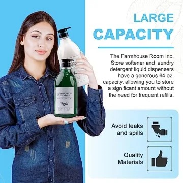 Farmhouse Room Laundry Detergent Dispenser Set - BPA Free