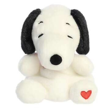 Aurora® Timeless Peanuts® Palm Pals™ Snoopy Hearts Stuffed Animal - Classic Characters - Lasting...
