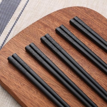 HIWARE Reusable Fiberglass Chopsticks - 10 Pairs