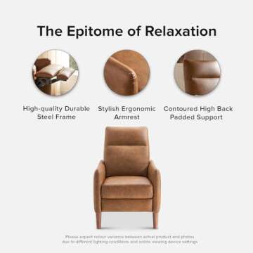 Mopio Arthur Recliner Chair - Comfortable Accent Armchair