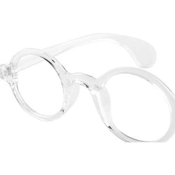 Beison Small Round Eyeglasses Stylish Clear Lens