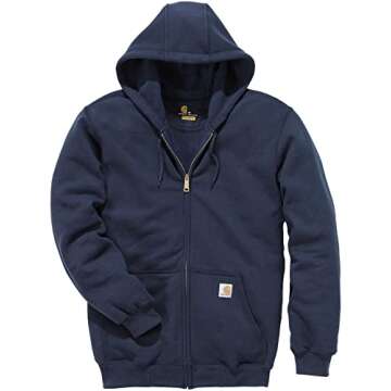 Carhartt Men's Loose Fit Full-Zip Sweatshirt - New Navy
