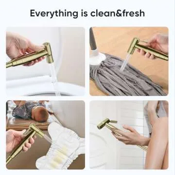 Arofa Gold Handheld Bidet Sprayer for Ultimate Hygiene