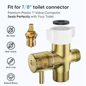 Arofa Gold Handheld Bidet Sprayer for Ultimate Hygiene