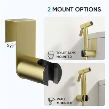 Arofa Gold Handheld Bidet Sprayer for Ultimate Hygiene