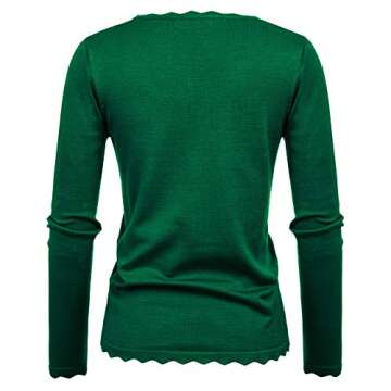 Grace Karin Women's Soft Long Sleeve Crew Neck Sweater