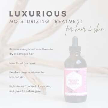 Leven Rose Jamaican Black Castor Oil for Luxurious Beauty