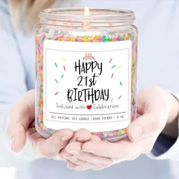 Homslover 21st Birthday Gift Candle - Perfect Present Ideas