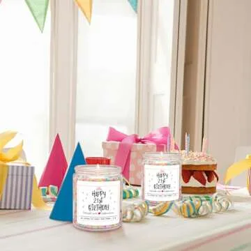 Homslover 21st Birthday Gift Candle - Perfect Present Ideas