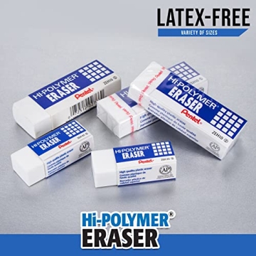 Pentel Hi-Polymer Erasers - Durable & Effective Erasing