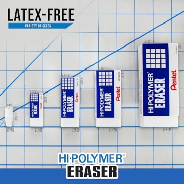 Pentel Hi-Polymer Erasers - Durable & Effective Erasing
