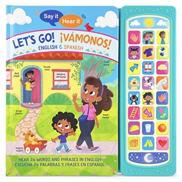 Let's Go! ¡Vámonos! English & Spanish First Words Bilingual Sound Book for Children and Preschoole...