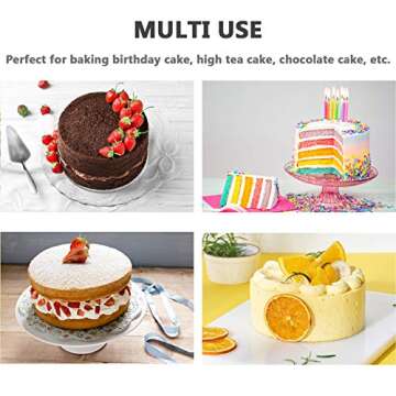 P&P CHEF Round Baking Pan Set - 4 Heavy Duty Stainless Steel