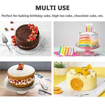 P&P CHEF Round Baking Pan Set - 4 Heavy Duty Stainless Steel