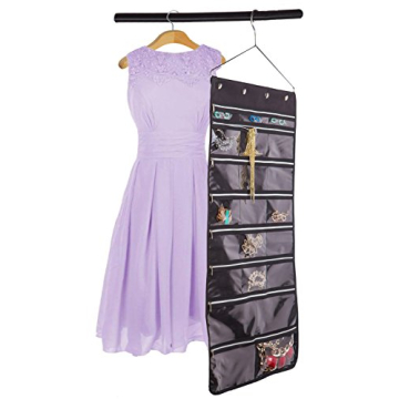 Misslo Jewelry Organizer - 44 Pockets with Zippers