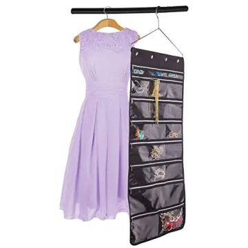 Misslo Jewelry Organizer - 44 Pockets with Zippers