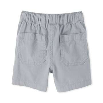 Children's Place Baby Boys Pull-On Jogger Shorts - Fin Gray