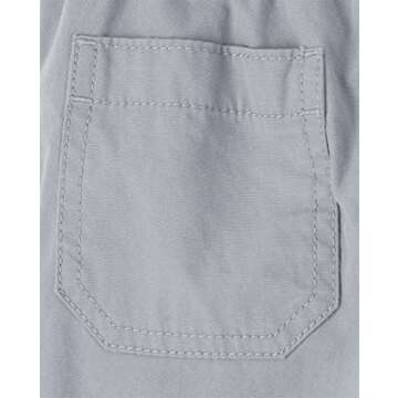 Children's Place Baby Boys Pull-On Jogger Shorts - Fin Gray