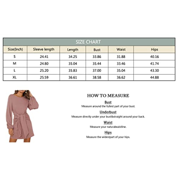 Chic elowin Womens Crewneck Sweater Dress for Autumn