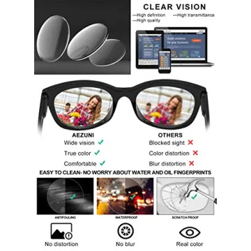 Trendy AEZUNI Oversized Reading Glasses for Women