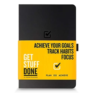 Get Stuff Done Productivity Planner, Daily, Weekly & Monthly Undated Agenda Planners for Full Focus ...