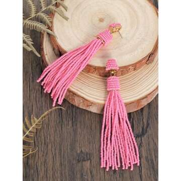 Stylish Handcrafted Boho Tassel Earrings for Any Occasion