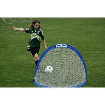 PUGG 4 Foot Pop Up Soccer Goal Set for Easy Outdoor Play