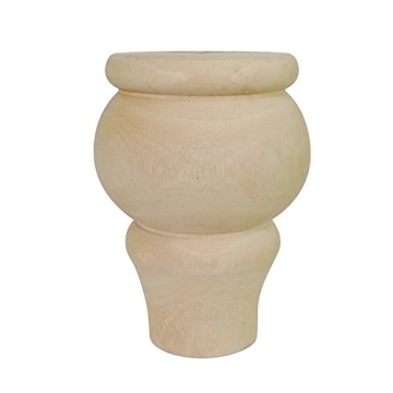 Btibpse Replacement Unfinished Sofa Legs Furniture Bun Feet Solid Wood Foot for Sofa, Chair, Lovesea...