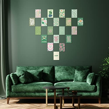 Teling 60 Pcs Danish Pastel Wall Collage Kit for Teens
