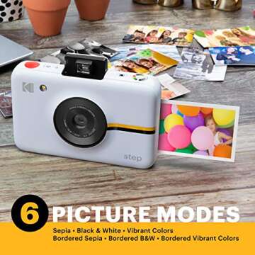 Kodak Step Camera: Instant Printing and Fun Modes