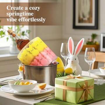 TMGIDRI Easter Decorations - Sponges Bunny Decor, Easter Vase Filler, Spring Centerpiece for Home and Holiday Celebrations