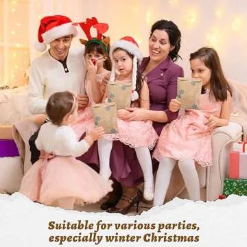 Cholemy Winter Snowflake Treat Bags - 200 Pcs for Parties