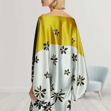 REASERAL Womens Fall Loose 2 Piece Outfits Off Shoulder Printed Long Sleeve Casual Going Out Wide Leg Pants Set