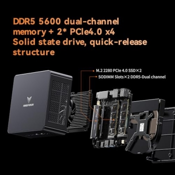 MINISFORUM UM890 Pro Mini PC with Ryzen 9 and 32GB RAM