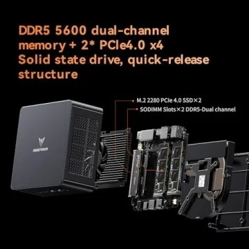 MINISFORUM UM890 Pro Mini PC with Ryzen 9 and 32GB RAM