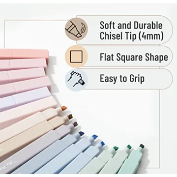 Mr. Pen Morandi Highlighters - 16 Pastel No Bleed Set