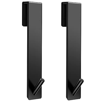 Kontoyo Shower Door Hooks: Stylish Over Door Towel Solution for Bathrooms, 2-Pack