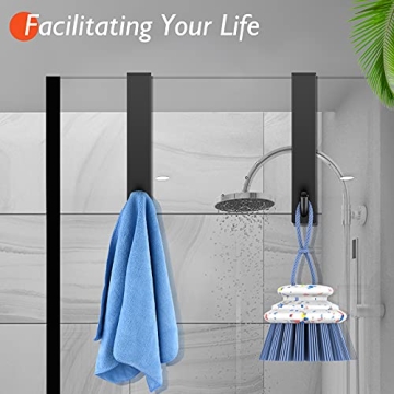 Kontoyo Shower Door Hooks for Frameless Glass Showers