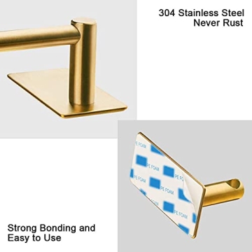 NearMoon Self Adhesive Towel Bar Easy Installation & Modern Design