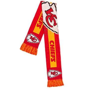 FOCO NFL Kansas City Chiefs - 2016 Big Logo Scarf, One Size, Team Colors