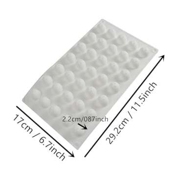 Silicone Ball Chocolate Bombs Mold Small 3D Sphere Candy Truffle Baking Tray