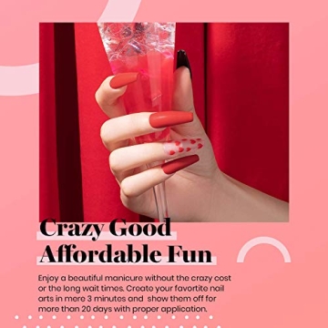 Beetles Red Gel Nail Polish Kit with UV LED Lamp