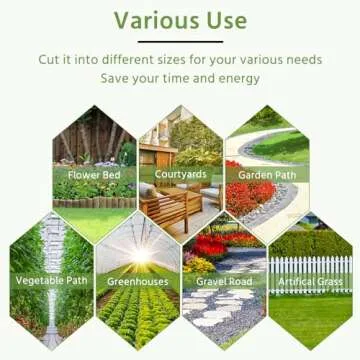 Pattiumo Weed Barrier Landscape Fabric 3x180FT 3.2oz Garden Weed Barrier Fabric Heavy Duty Woven Geotextile Fabric Weed Blocker Fabric Driveway Fabric Ground Cover Weed Barrier Mat Weed Control Fabric