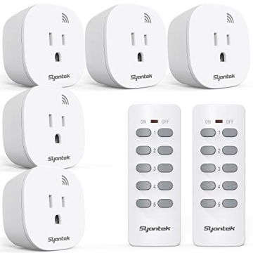 Syantek Remote Control Outlet for Effortless Home Automation