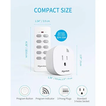 Syantek Remote Control Outlet for Effortless Home Automation