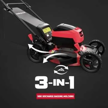 PowerSmart 40V Cordless Lawn Mower 3-in-1 Efficient Quiet Operation