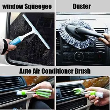 Ultimate 10-Pack Car Cleaning Tools Kit for Detailing