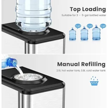 ARLIME 3-in-1 Ice Maker with Water Dispenser