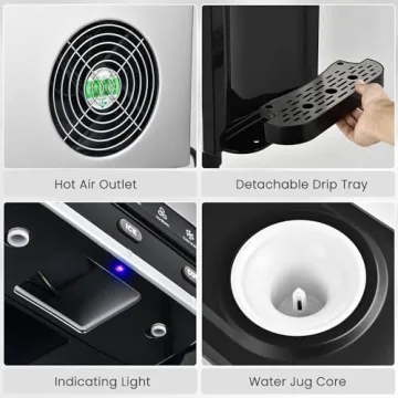 ARLIME 3-in-1 Ice Maker with Water Dispenser
